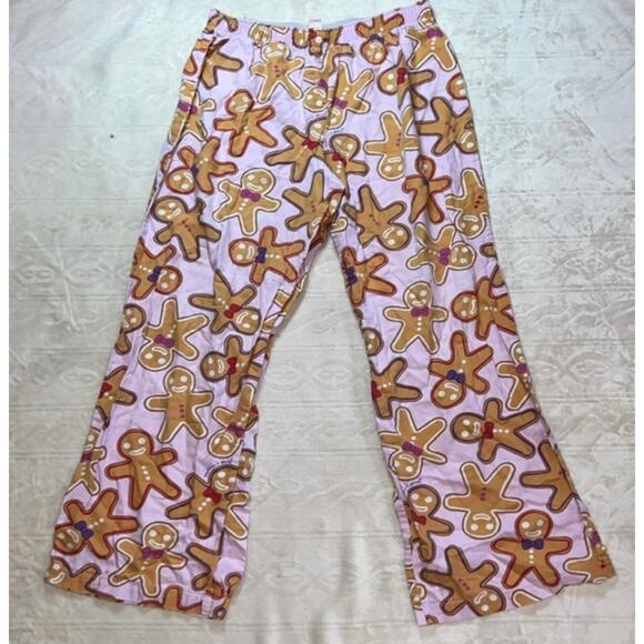 Victoria’s Secret Gingerbread 100% Cotton Vintage Flannel Pajama Set In Pink - Picture 3 of 6